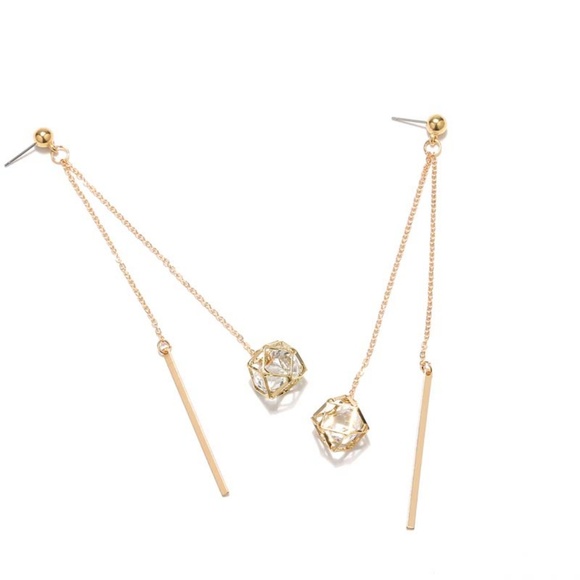 Clearance🔥Diamond and String Earrings - Picture 8 of 9